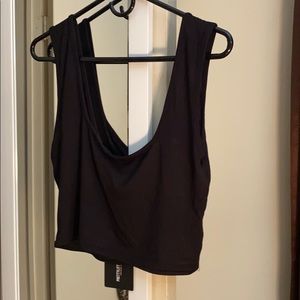 Black crop top